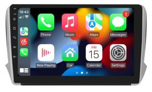 Peugeot 208 2008 (2014-2018) 9″ érintős magyar menüs Android rendszerrel GPS autóhifi gyári helyére