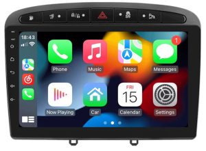 Peugeot 308 408 (2012-2020) 9″ érintős magyar menüs Android rendszerrel GPS autóhifi gyári helyére