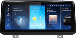 BMW 2 F45 F46 F87 (2013-2019) 8,8″-os gyári kinézetű magyar menüs GPS navigációs autórádió Wifi Bluetooth DSP