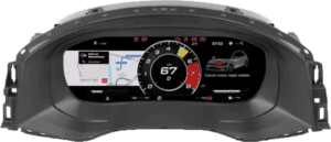 VW Passat B8 NTG 4.5 (2016-2017) digitális kilométeróra csoport 10,25″-os 1920x720px kijelzővel