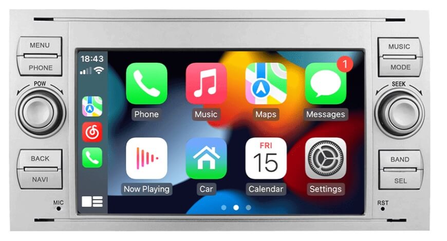 Ford Focus II C-Max Fusion Transit Fiesta magyar menüs GPS navigációs autórádió Wifi Bluetooth