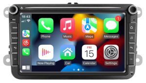 VW Skoda Seat 2 DIN Autórádió 8″-os kijelzős magyar Android rendszerrel CAN BUS adapter kormányvezérlés Wifi Bluetooth DSP