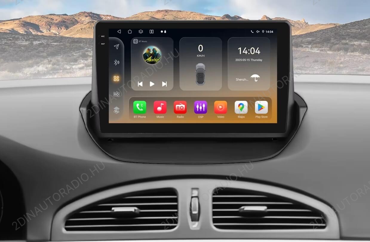 Renault Laguna (2001-2007) 9"-os kijelzős multimédiás fejegység magyar Android rendszerrel GPS Wifi Bluetooth DSP - Image 6